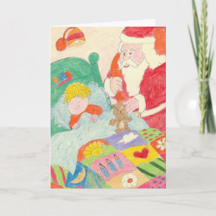 Cartes Pour Fêtes Annuelles Visite père Noël