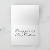 Cartes Pour Fêtes Annuelles Visite vintage de neige (Intérieur)