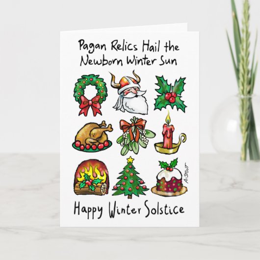 Cartes Pour Fêtes Annuelles Vive le solstice d'hiver ! - (Devant)