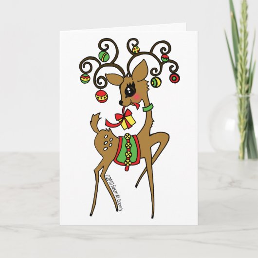 Cartes Pour Fêtes Annuelles Vixen / Joyeux Noël (Devant)