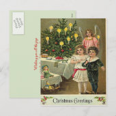 Cartes Pour Fêtes Annuelles Voeux angéliques (Devant / Derrière)