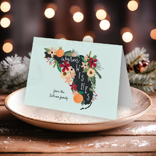 Cartes Pour Fêtes Annuelles Vœux chaleureux de Floride