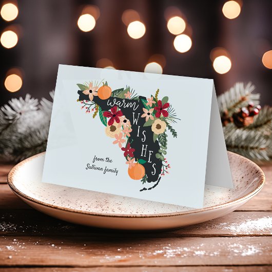 Cartes Pour Fêtes Annuelles Vœux chaleureux de Floride