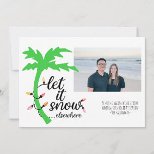 Cartes Pour Fêtes Annuelles Vœux chaleureux de plage tropicale