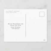 Cartes Pour Fêtes Annuelles Vœux chaleureux Flamingo Boule à neige Noël Fêtes (Dos)