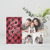 Cartes Pour Fêtes Annuelles Vœux chaleureux pour ces fêtes - lettrage manuel - (Debout devant)