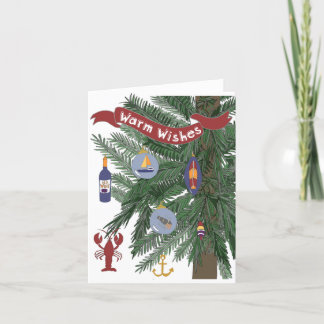 Cartes Pour Fêtes Annuelles Vœux chaleureux pour la côte Est !