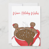 Cartes Pour Fêtes Annuelles Vœux chaleureux pour les vacances (Devant)