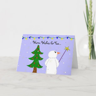 Cartes Pour Fêtes Annuelles Vœux chaleureux pour vous