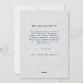 Cartes Pour Fêtes Annuelles Vœux chauds Baisers de bébé Annonce Chic de Vacanc (Dos)