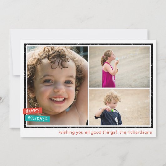 Cartes Pour Fêtes Annuelles Vœux de fêtes x3 (Devant)