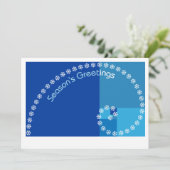 Cartes Pour Fêtes Annuelles Vœux de Fibonacci (Debout devant)