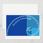 Cartes Pour Fêtes Annuelles Vœux de Fibonacci pour la saison (Devant / Derrière)