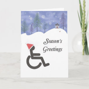 Cartes Pour Fêtes Annuelles Vœux de fin d'année pour handicapés