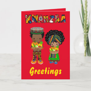 Cartes Pour Fêtes Annuelles Vœux de Kwanzaa