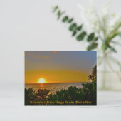 Cartes Pour Fêtes Annuelles Vœux de la part du Paradis sur Terre (Debout devant)