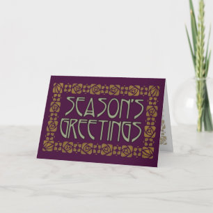 Cartes Pour Fêtes Annuelles Vœux de la saison Art Nouveau