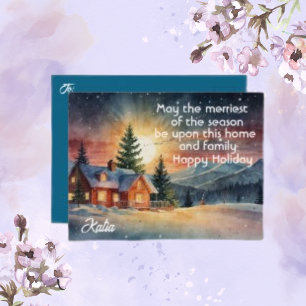 Cartes Pour Fêtes Annuelles Vœux de l'Avent de Noël Personnalisés