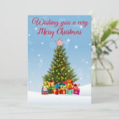 Cartes Pour Fêtes Annuelles voeux de Noël (Debout devant)