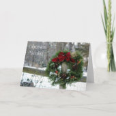 Cartes Pour Fêtes Annuelles Voeux de Noël (Devant)