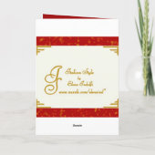 Cartes Pour Fêtes Annuelles Voeux de Noël (Dos)