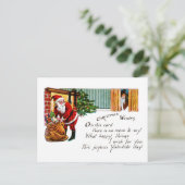 Cartes Pour Fêtes Annuelles Voeux de Noël (Debout devant)