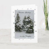 Cartes Pour Fêtes Annuelles voeux de Noël à ma chère fille (Devant)