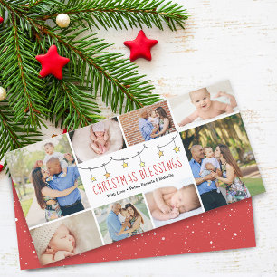 Cartes Pour Fêtes Annuelles Vœux de Noël Collage photo