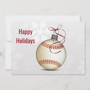 Cartes Pour Fêtes Annuelles vœux de Noël de baseball