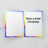 Cartes Pour Fêtes Annuelles Voeux de Noël, Saut à ski (Intérieur)