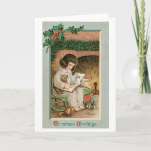 Cartes Pour Fêtes Annuelles Voeux de Noël Vintage