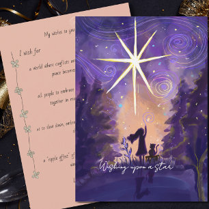 Cartes Pour Fêtes Annuelles Vœux de Nouvel An sous une nuit étoilée – Faire un