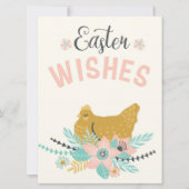 Cartes Pour Fêtes Annuelles Vœux de Pâques  (Devant)