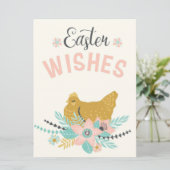 Cartes Pour Fêtes Annuelles Vœux de Pâques  (Debout devant)