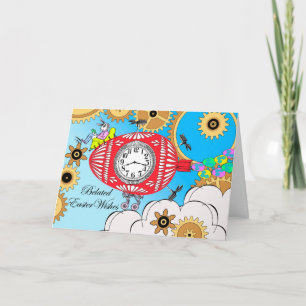 Cartes Pour Fêtes Annuelles Voeux de Pâques, Illustration de Steampunk