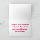 Cartes Pour Fêtes Annuelles Voeux de Pâques Papillon (Intérieur)