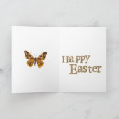 Cartes Pour Fêtes Annuelles Voeux de Pâques papillon (Intérieur)
