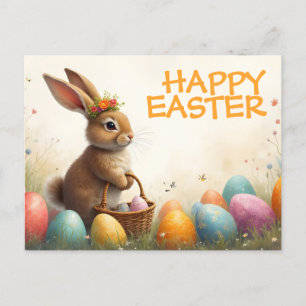 Cartes Pour Fêtes Annuelles Vœux de printemps du lapin de Pâques