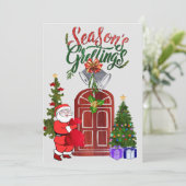 Cartes Pour Fêtes Annuelles Vœux de saison : (Debout devant)