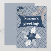 Cartes Pour Fêtes Annuelles Vœux de saison (Devant / Derrière)