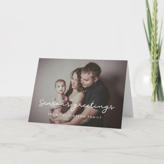 Cartes Pour Fêtes Annuelles Vœux de saison Photo simple (Devant)