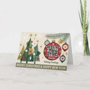 Cartes Pour Fêtes Annuelles Vœux de saison rétro Entreprise Société