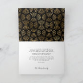 Cartes Pour Fêtes Annuelles Vœux de saison Typographie noire moderne (Intérieur)