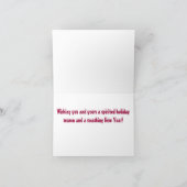 Cartes Pour Fêtes Annuelles Vœux de vacances de Bubba (Intérieur)