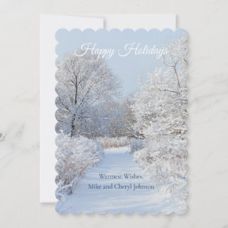 Cartes Pour Fêtes Annuelles Vœux de vacances de Winter Wonderland