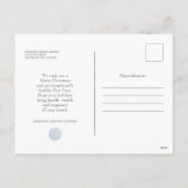 Cartes Pour Fêtes Annuelles Vœux de vacances médicaux flocon de neige élégant (Dos)