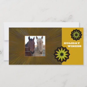 Cartes Pour Fêtes Annuelles Vœux de vacances pour chevaux