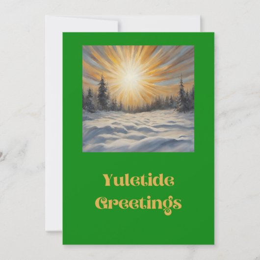 Cartes Pour Fêtes Annuelles Vœux de Yule (Devant)