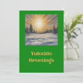 Cartes Pour Fêtes Annuelles Vœux de Yule (Debout devant)