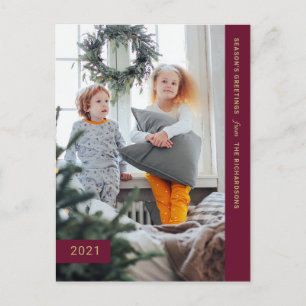 Cartes Pour Fêtes Annuelles Voeux festifs   Une photo moderne